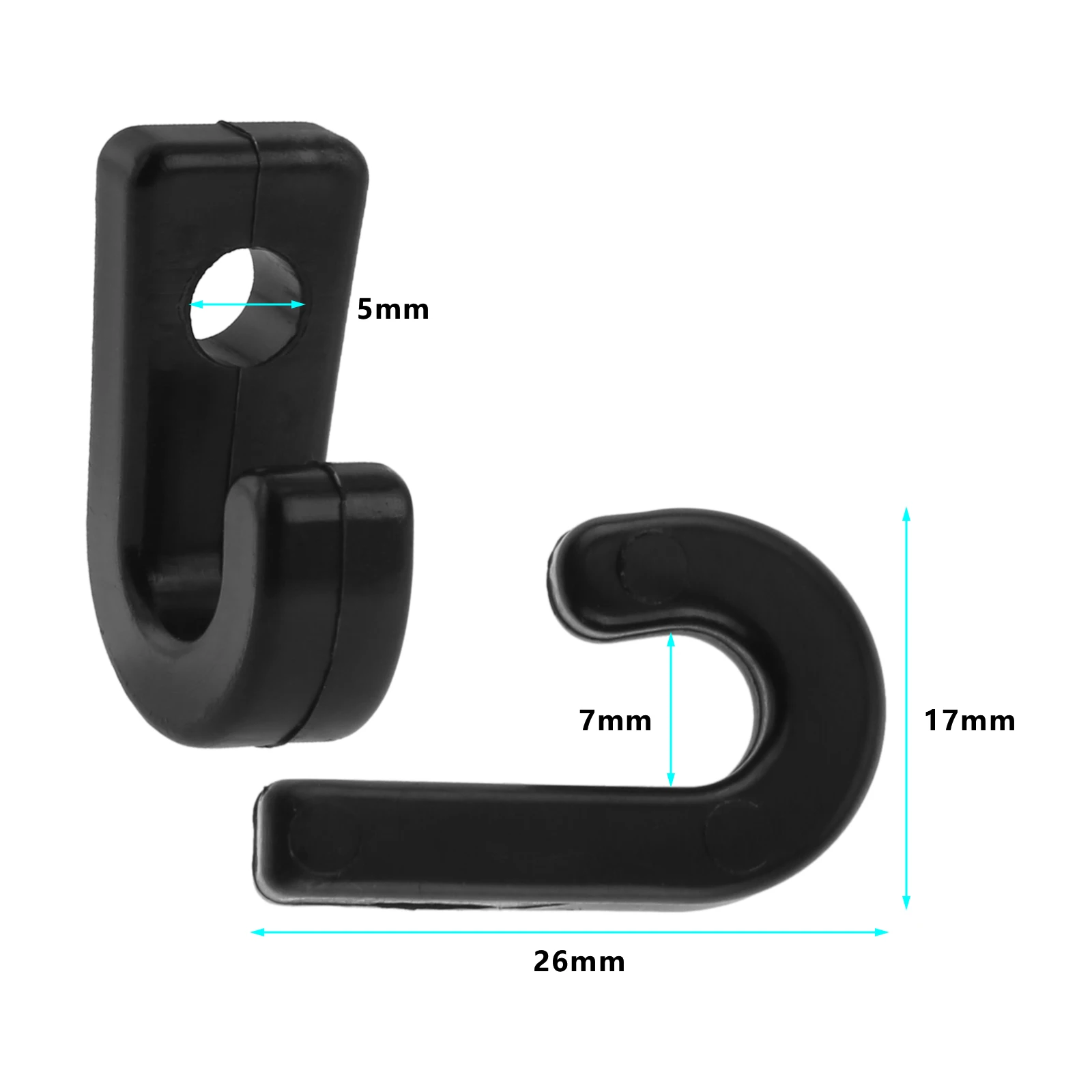 6Pcs Kayak Nylon Bungee Hooks  - Fishing Boat Steering Wheel recension och pris