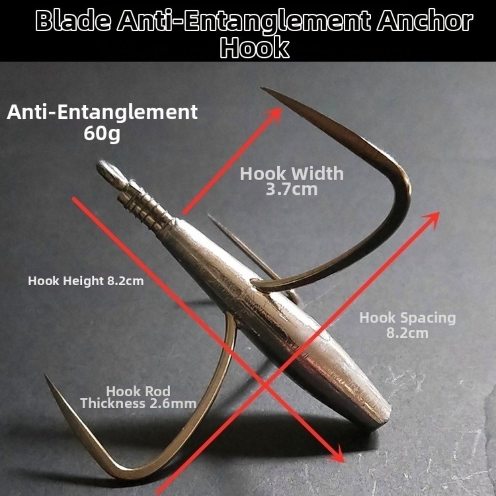 50g-80g Weight Triple Fishing  - Fishing Boat Anchor recension och pris