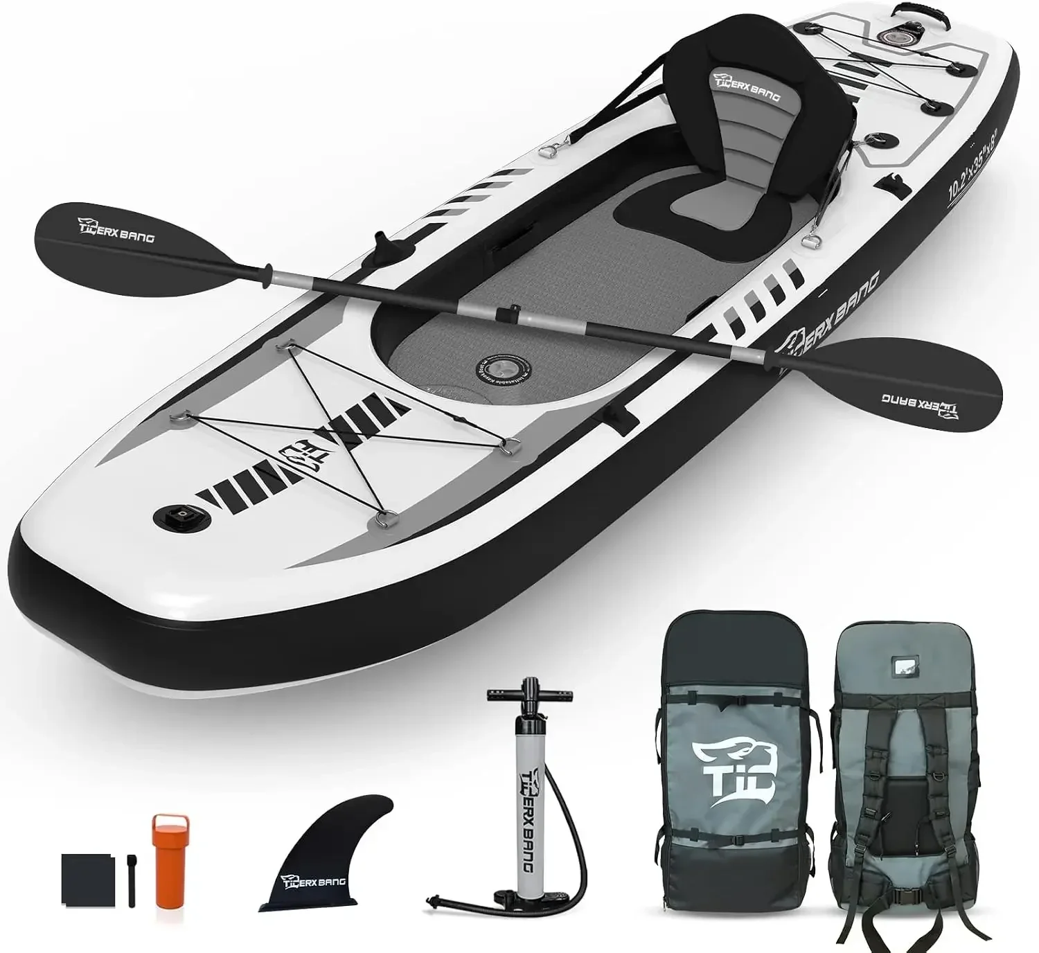 TIGERXBANG 10.2'x35''x8'' Infl - Fishing Boat Oar recension och pris