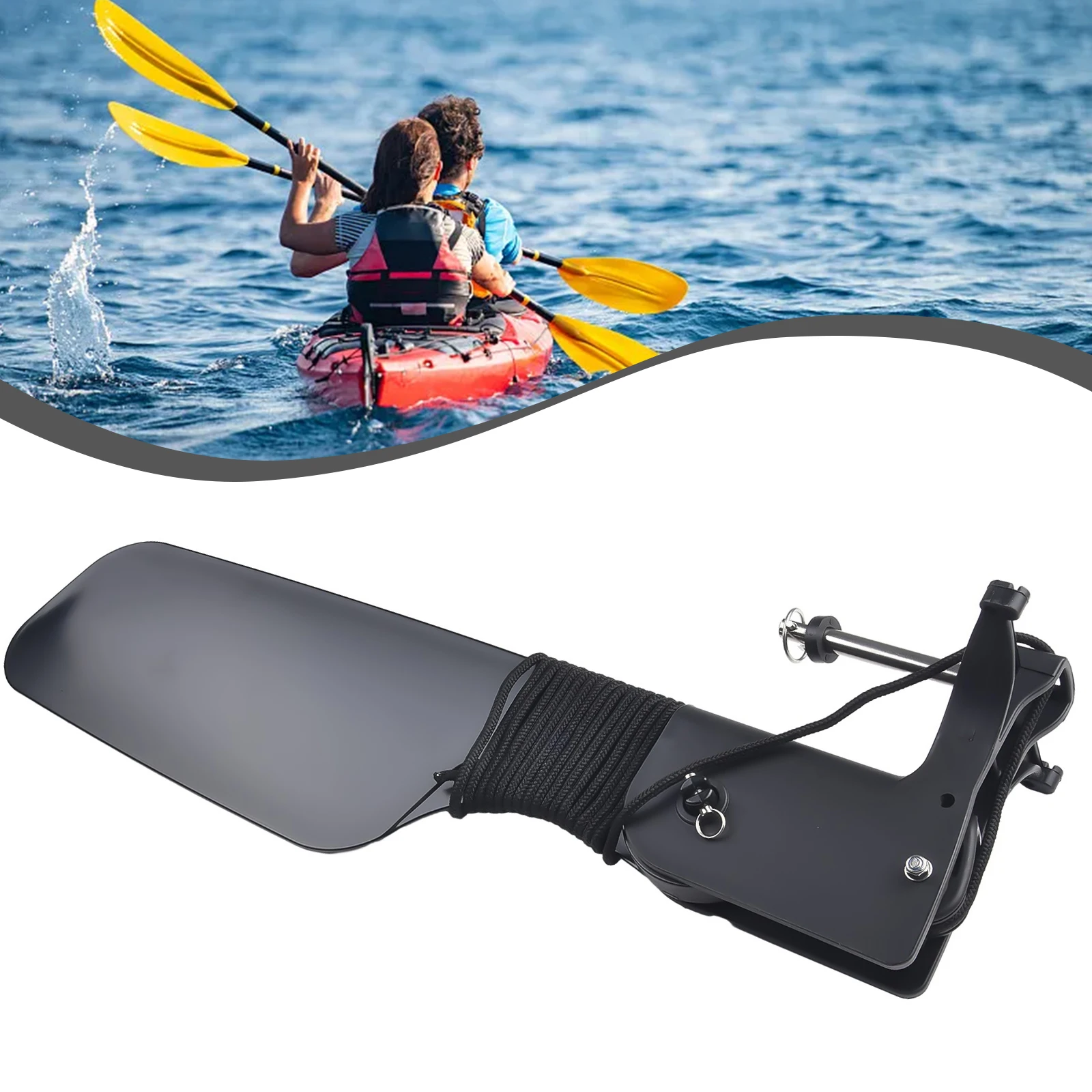 For Kayak Big Tail Rudder with - Fishing Boat Steering Wheel recension och pris